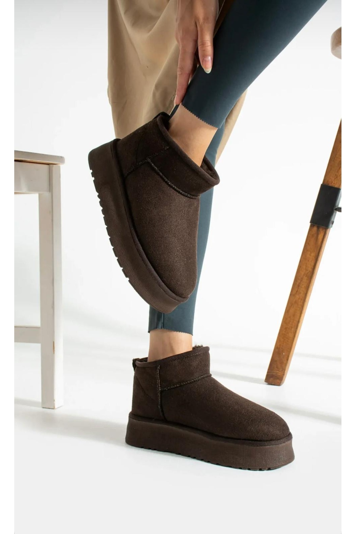 LE GUZZİ kadın kışlık mini bot