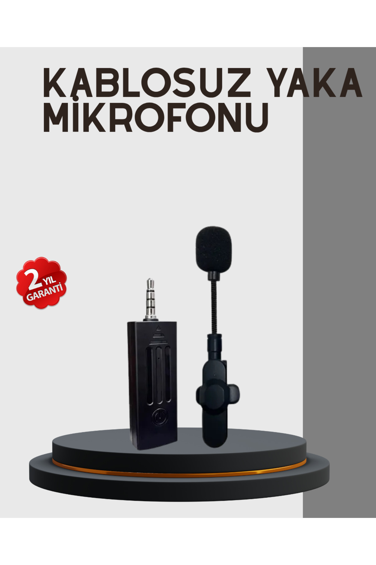 VINTESSY Kablosuz Profesyonel Mikrofon – 360° Ses Yakalama 60 m Menzil Gürültü Engelley - MKR4938-7910