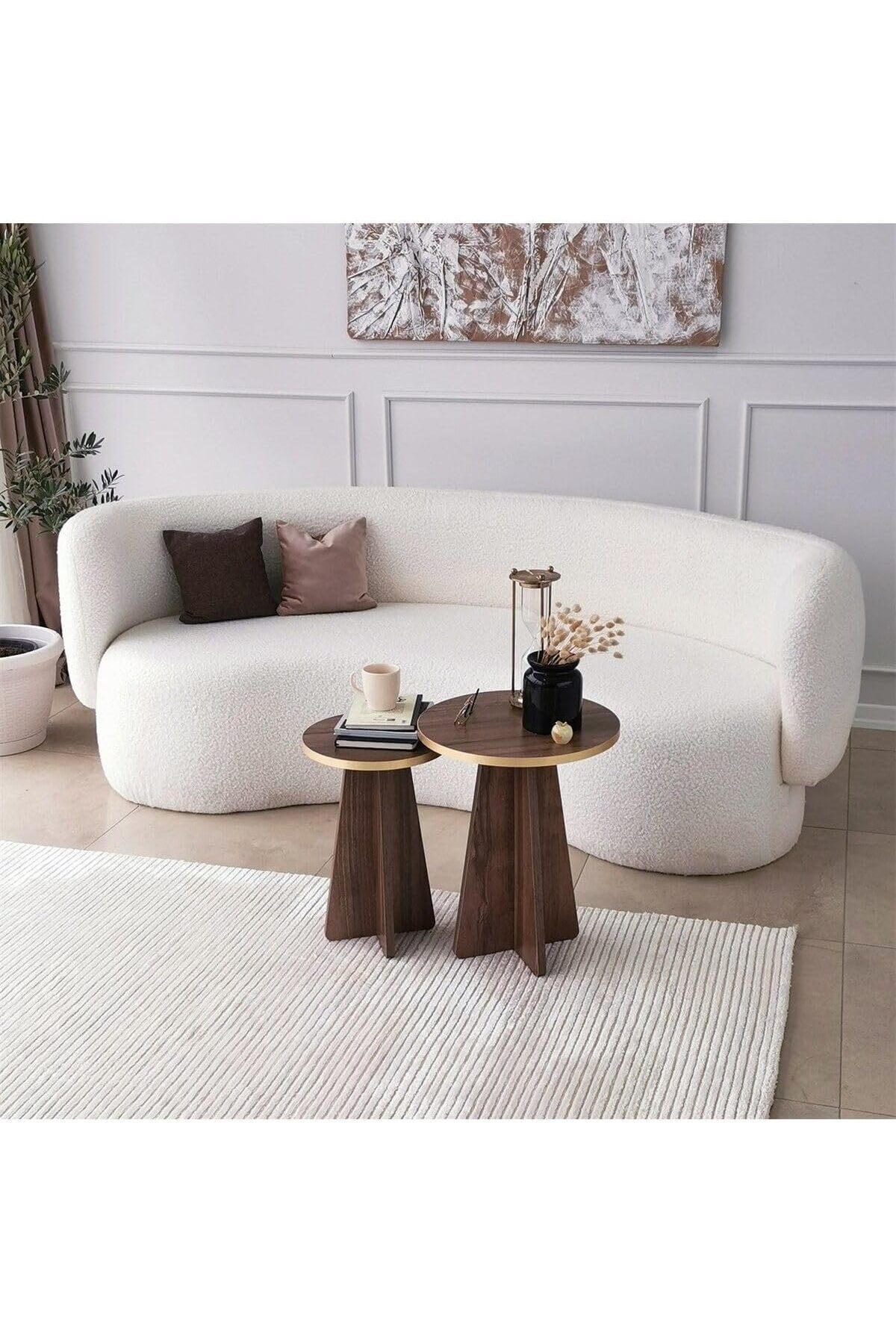 STOREMAX Mushroom 2 Li Sehpa /Ceviz 1182297