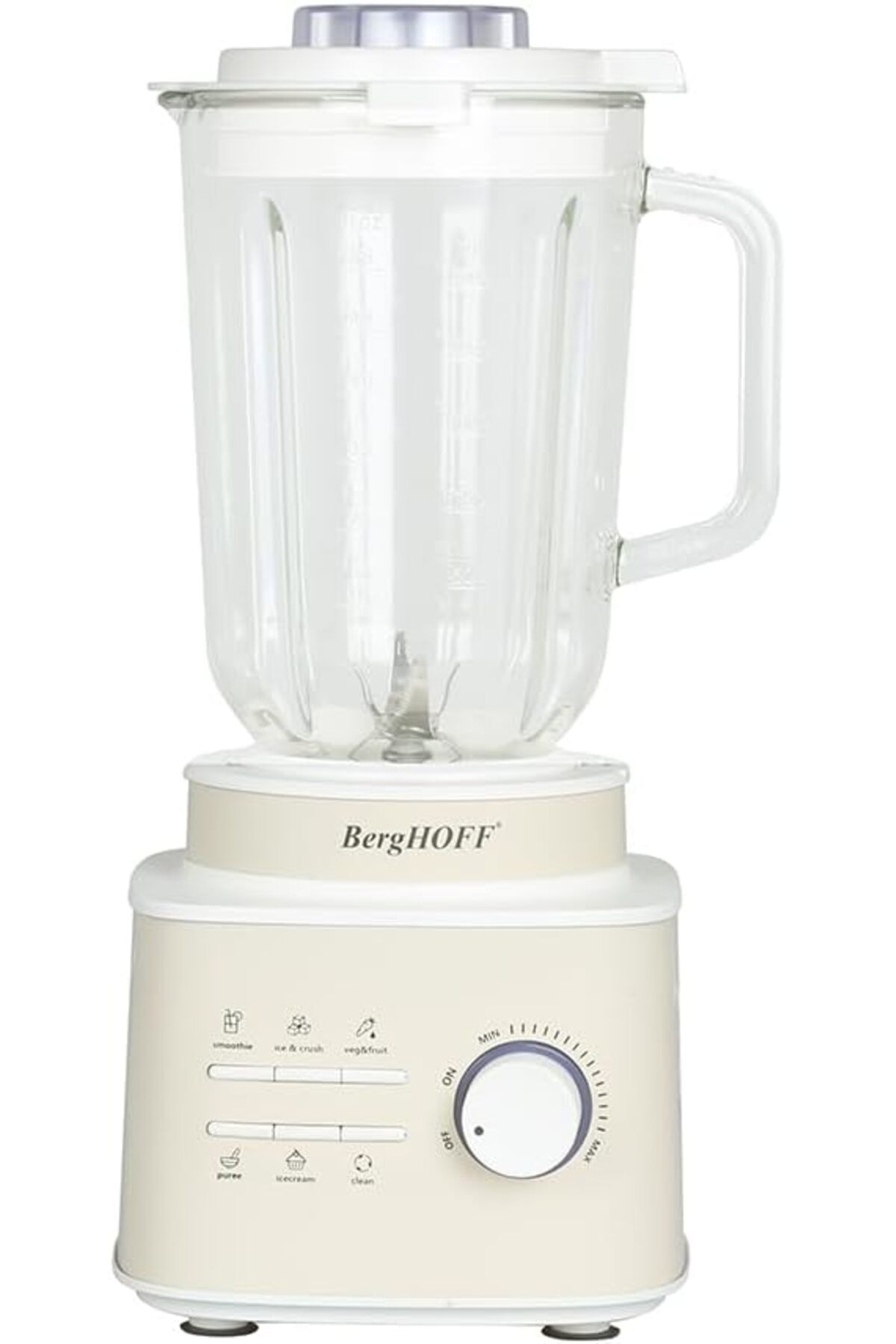 STOREMAX Gem Retro 1500 W Masaüstü – 1,5 L Cam Hazne, Titanyum Bıçak, Bakır AC Motor | Krem 1182297