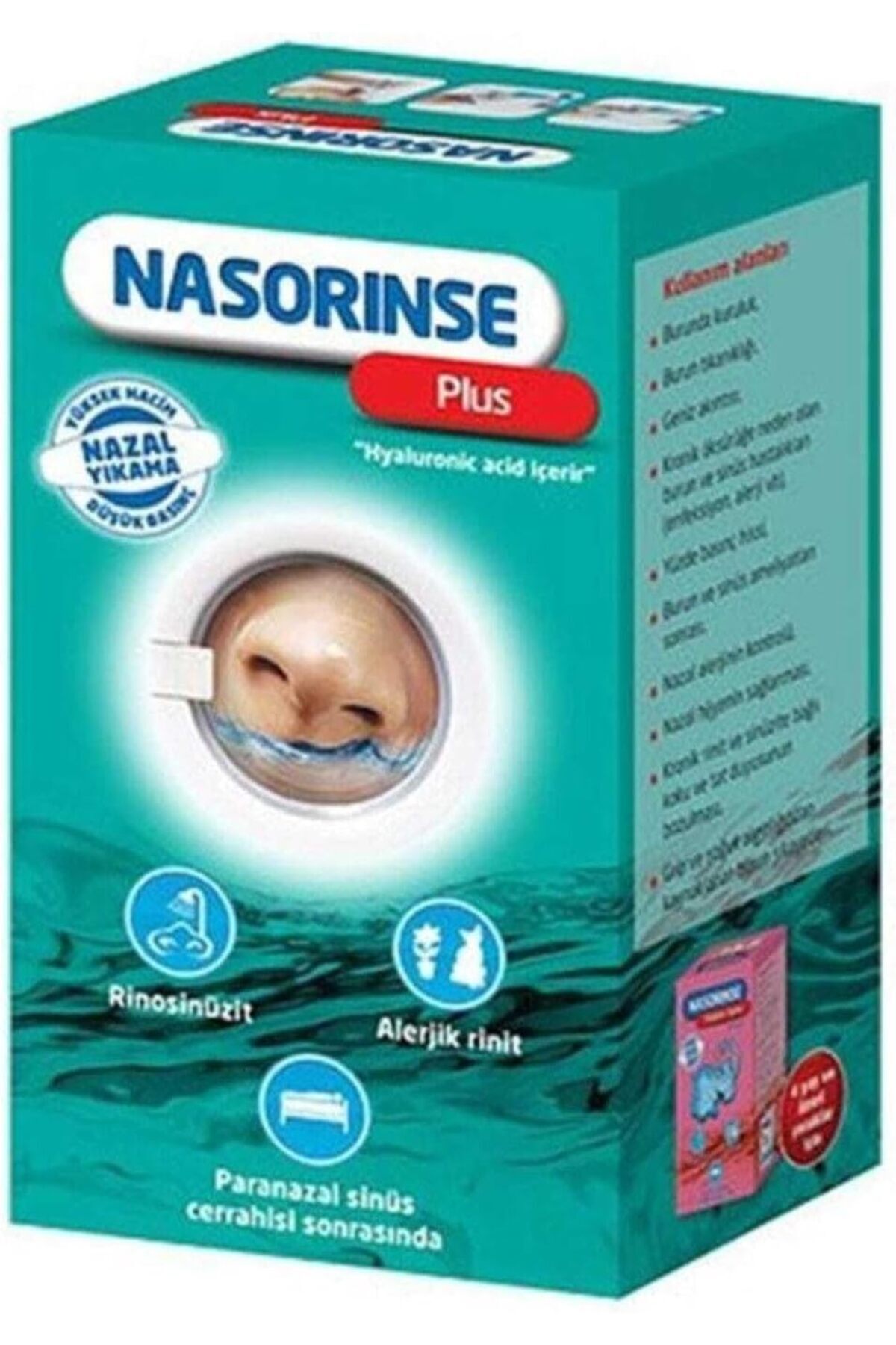 Yıldızan Tree_ NASORINSE PLUS HYALUNORIK ASİT İÇEREN YÜKSEK HACİM DÜŞÜK BASINÇLI NAZAL DUŞ (25 Poşetli) _yole