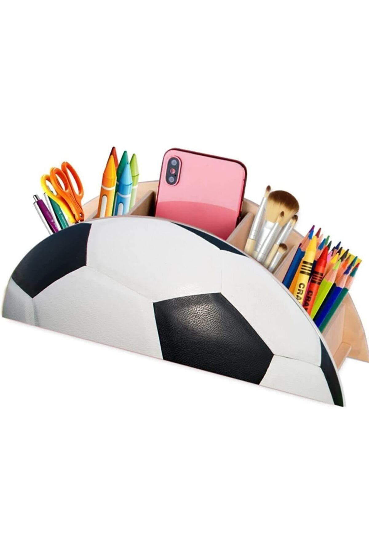 STOREMAX Karınca Ahşap Futbol Topu Masaüstü Kutusu Organizer 1175735