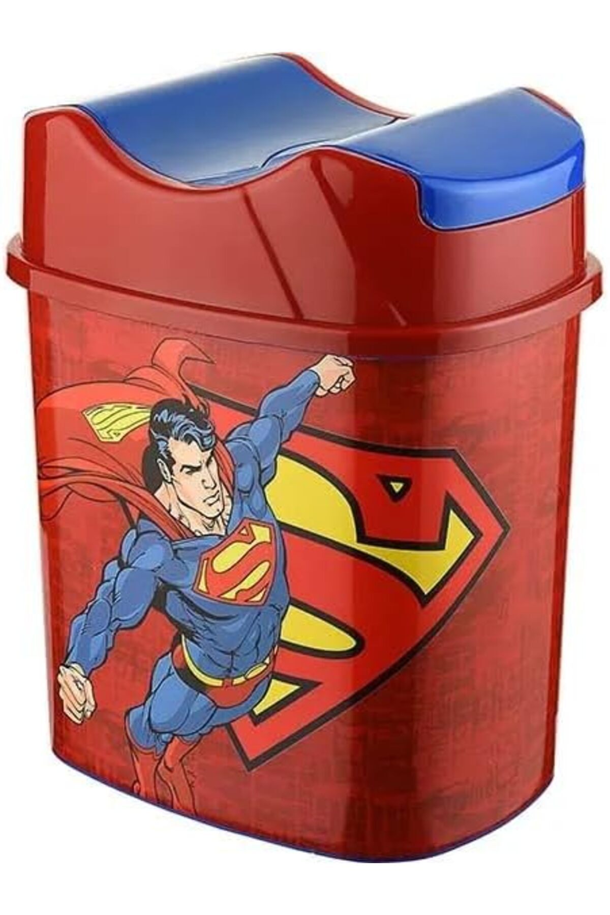 STOREMAX Superman Lisanslı 5.5 Litre Hazneli Çocuk Odası Çöp Kovası 1182297