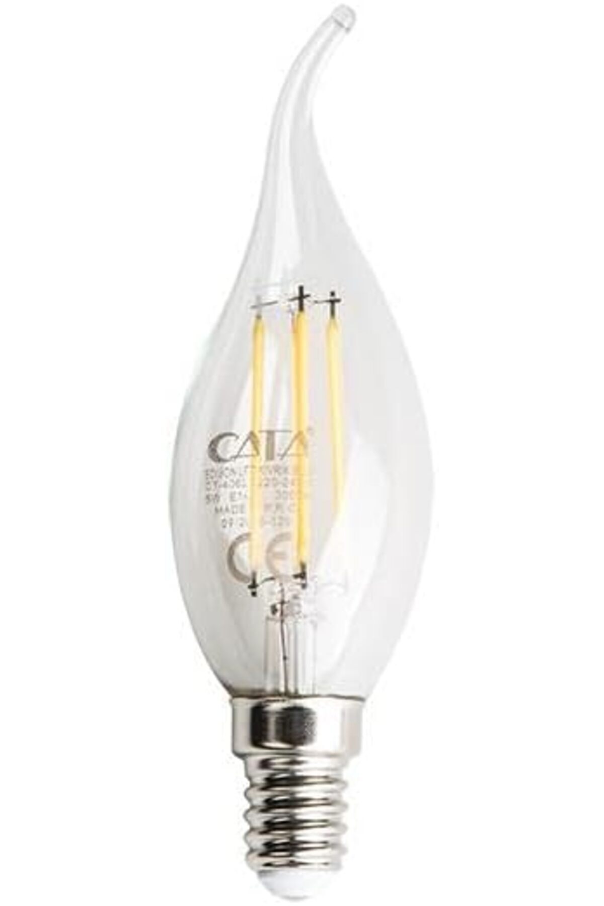 Savings Sphere 4W/3000K Kıvrık Buji LED Flament Ampul (G.ışığı)