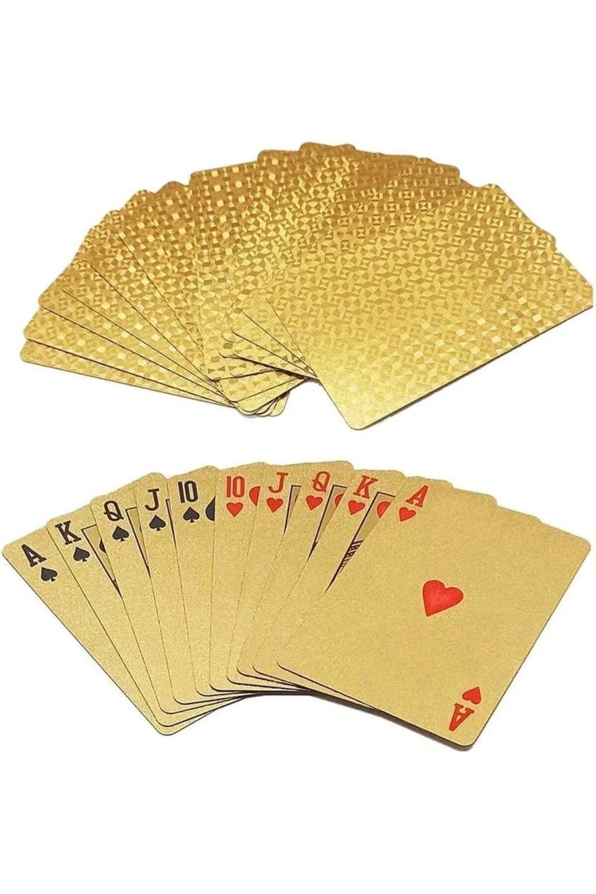 STOREMAX İskambil Kağıdı Destesi Oyun Kartları Su Geçirmez PVC Parlak Rengi 54'lü 1194891