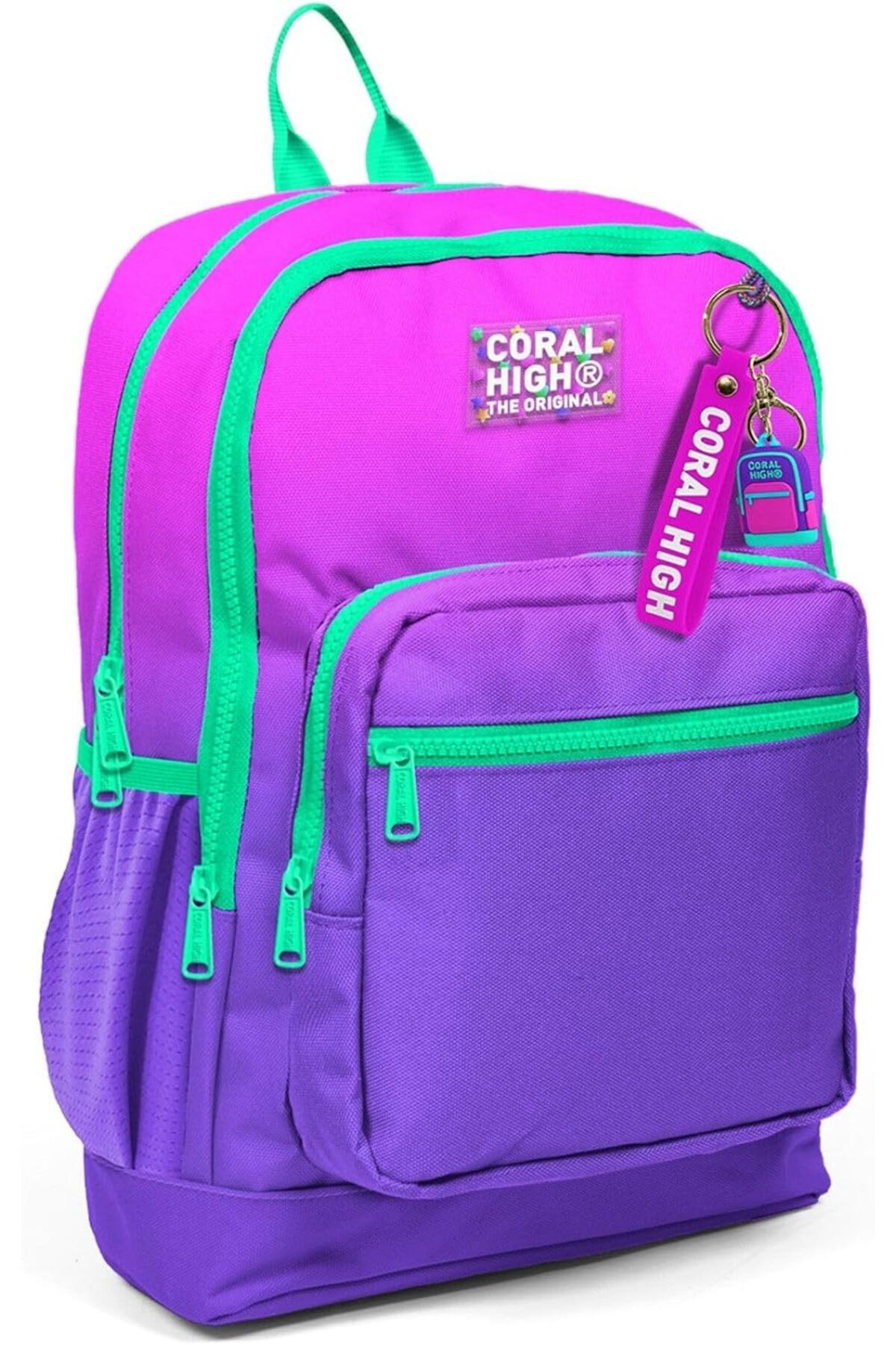 STOREMAX Dört Bölmeli Pembe Mor Renk Geçişli İlkokul Sırt Çantası - Kız Çocuk 1178367