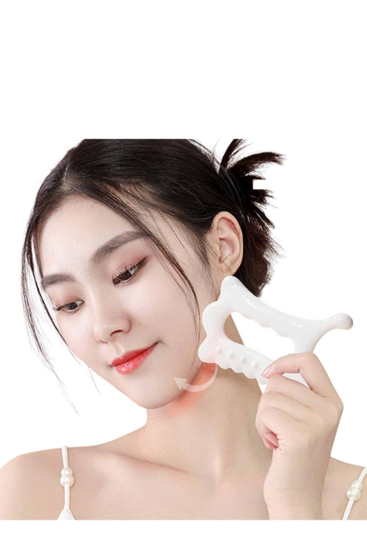 Reçine Fonksiyonel Yüz ve Vücut Masaj Aleti, Akupunktur Graston, Gua Sha — سفید hc-02 — تصویر 3 از 3
