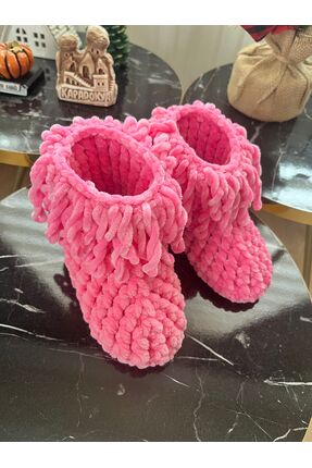 Pembe Portakal Panduf / Ev Botu / Terli̇k / Örgü Panduf