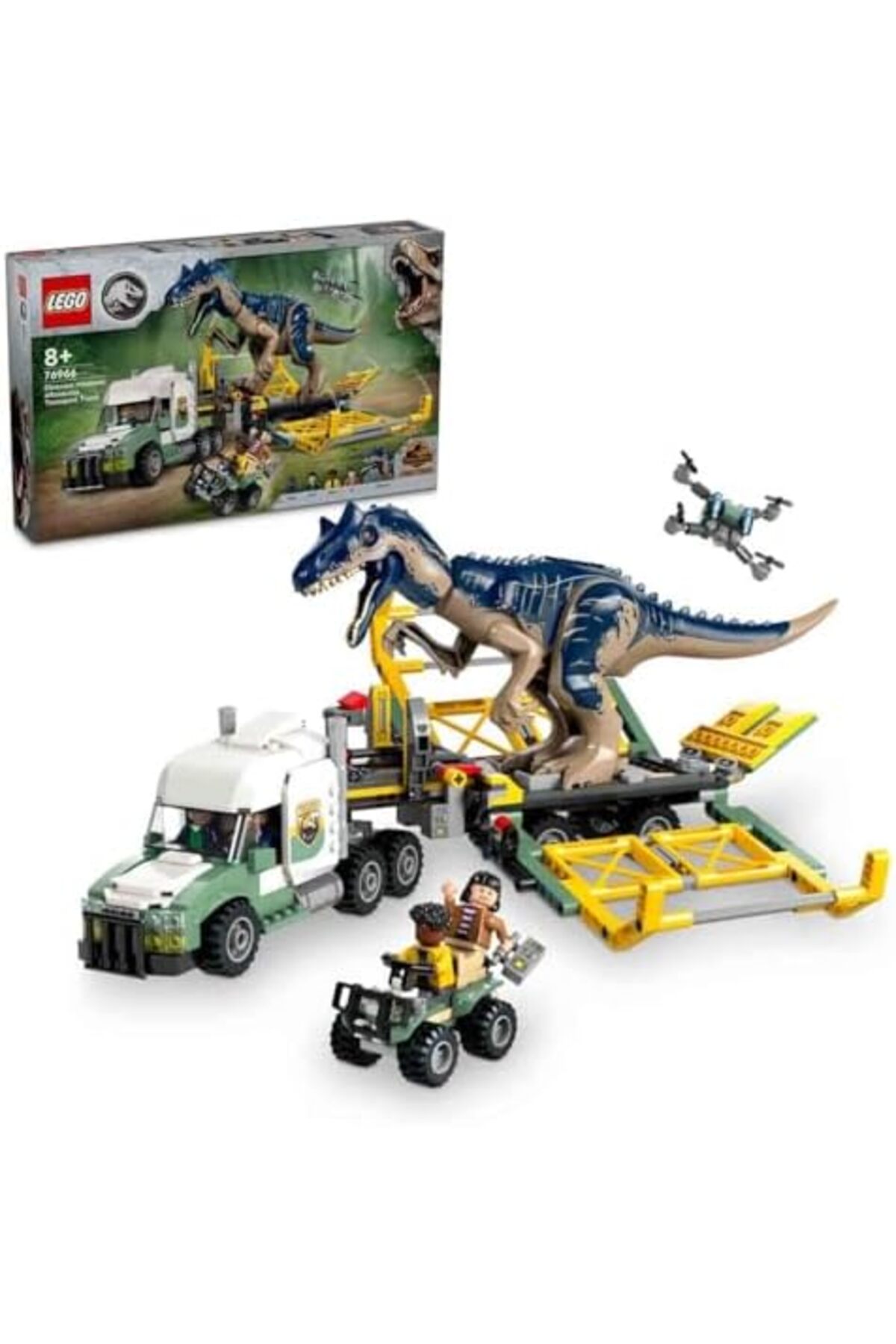 ماموریتهای دایناسور جهان: کامیون حمل آلووسوروس ۷۶۹۶۶ – اسباببازی خلاقانه برای کودکان ۸ سال و بالاتر