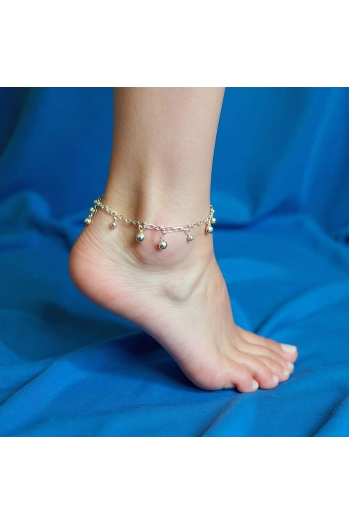 tienda fiesta Gümüş Renk Küçük Çanlardan Oluşan Zincir Halhal