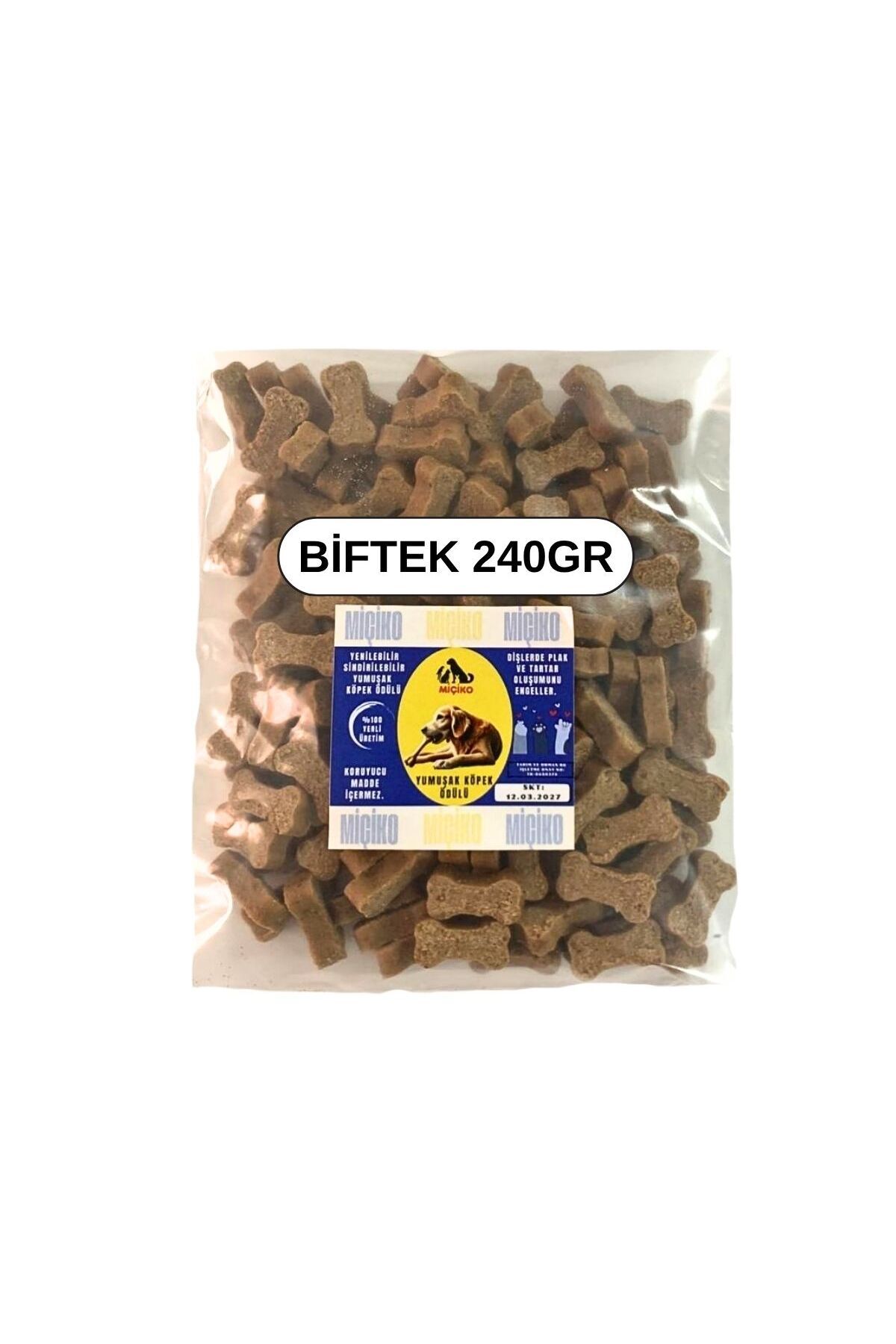 Miçiko Biftek Aromalı Minik Köpek Ödülü 240Gr