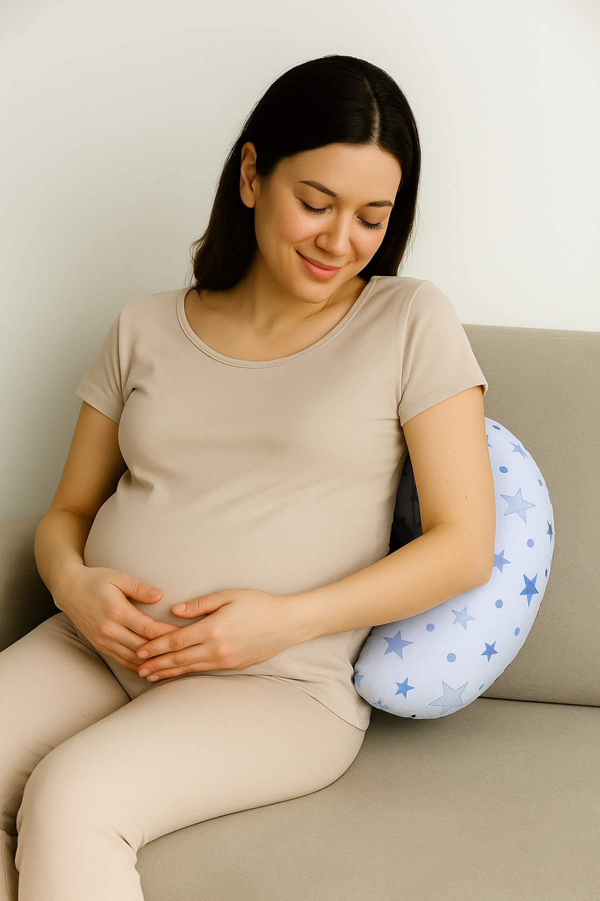 Rain Baby Anne Bebek Emzirme Minderi Desenli fotoğrafı 2 (önizleme)