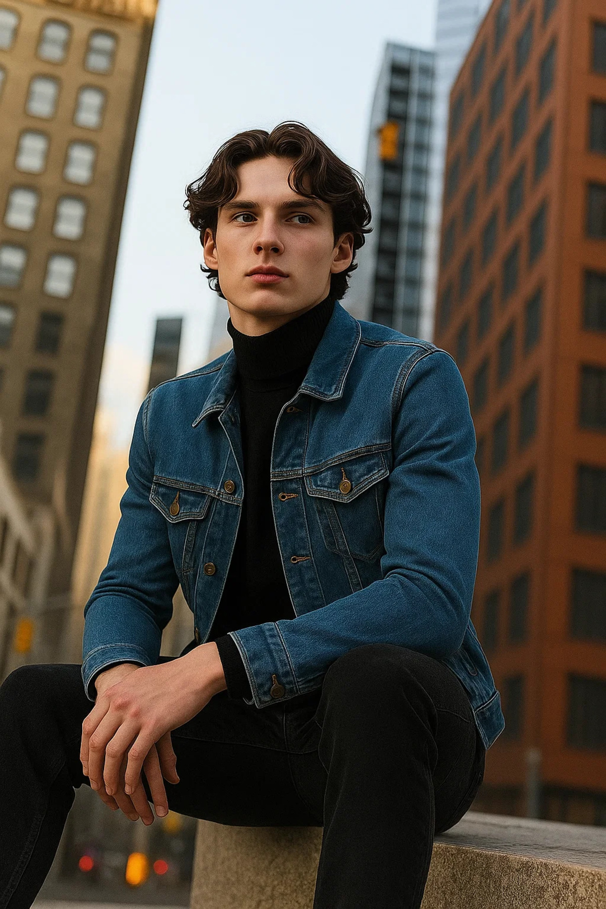 کاپشن مردانه یقه پلو | DAMGA JEANS Mont-757DMJG-1 TR - تصویر 4