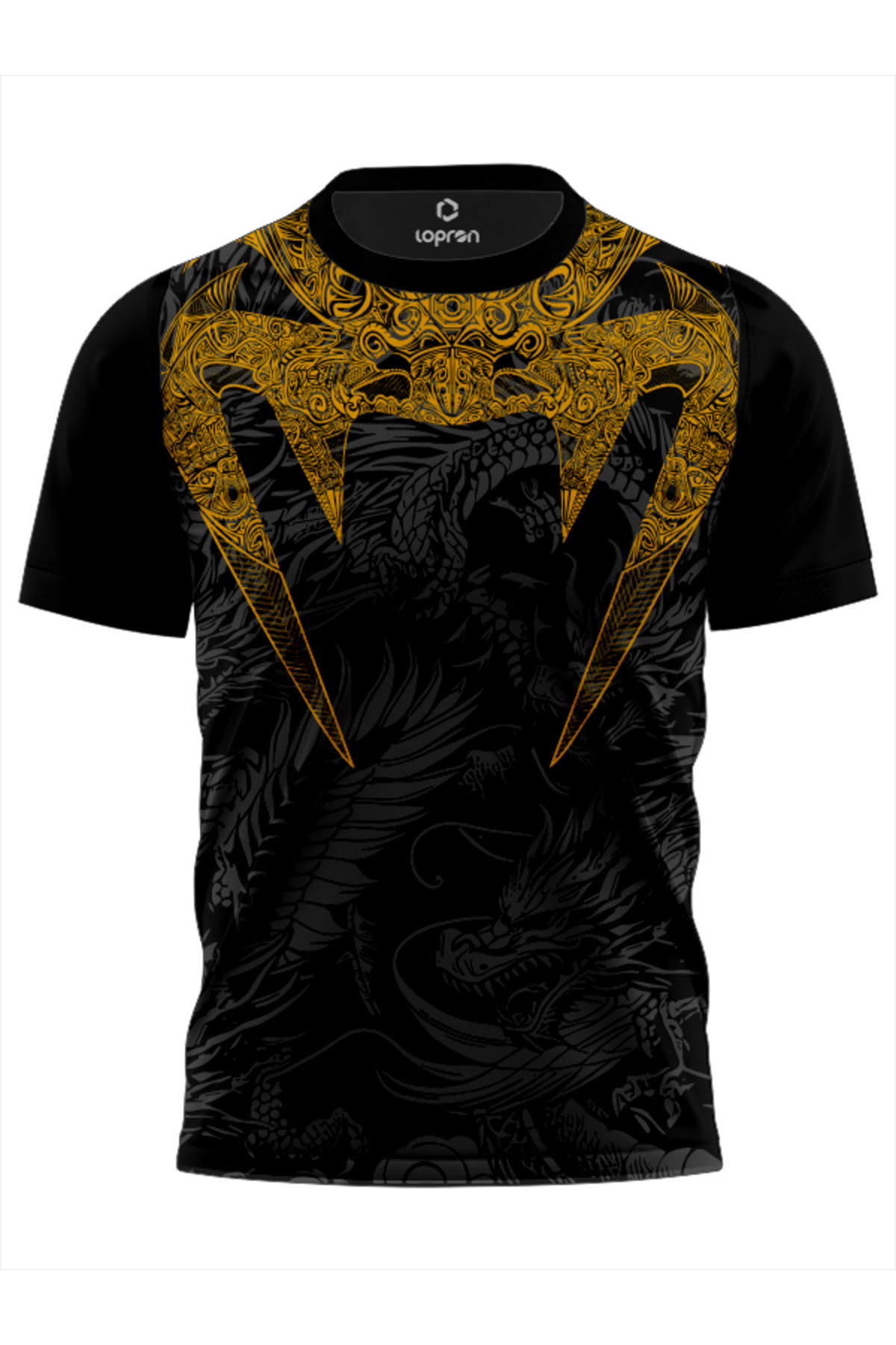 Lopron DRAGON UFC Antreman Forma Gym UFC t-shirt EJDERHA Tişort
