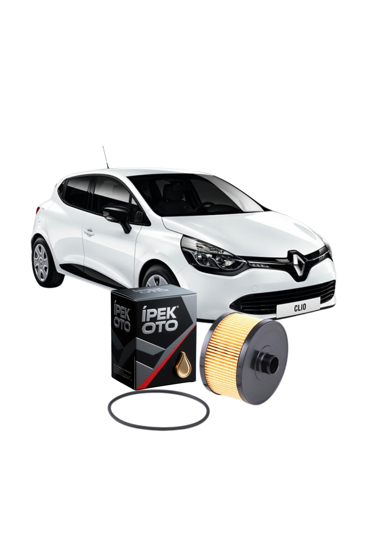 İPEKOTO Renault Clio 4 1.2 Tce Benzinli – 2013→ Uyumlu Yağ Filtresi | 120 HP