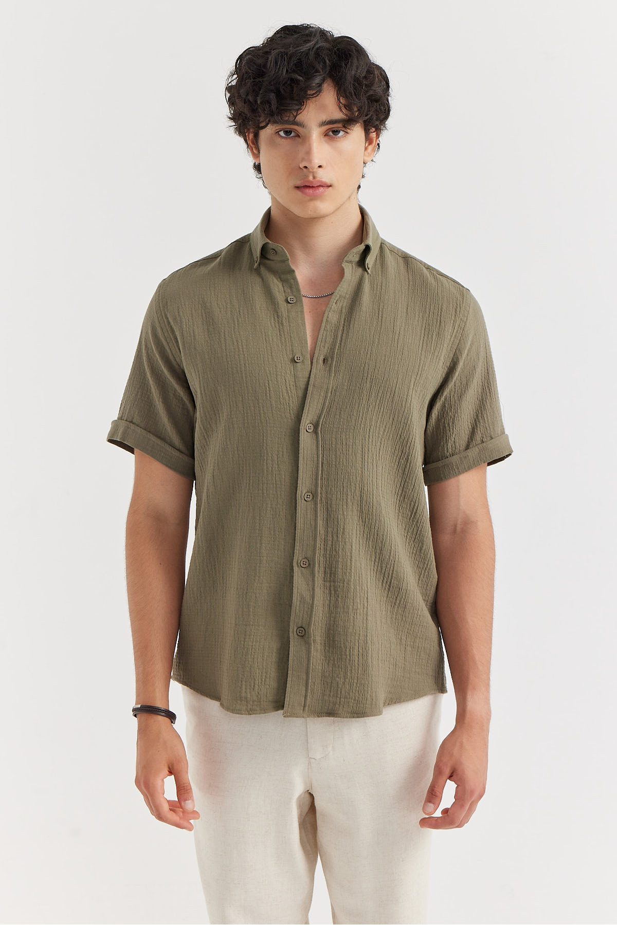 PAULMARK  Erkek Regular Dokulu Gömlek - Görsel 2