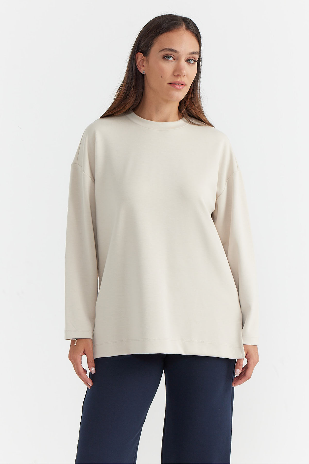 PAULMARK  Kadın Uzun Kollu Yumuşak Dokulu Bluz - Görsel 2