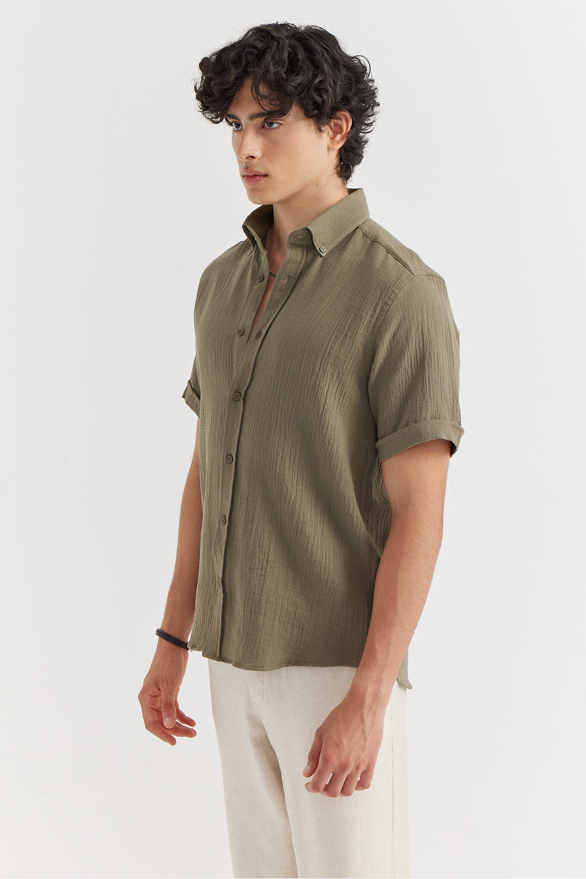 PAULMARK  Erkek Regular Dokulu Gömlek - Görsel 3