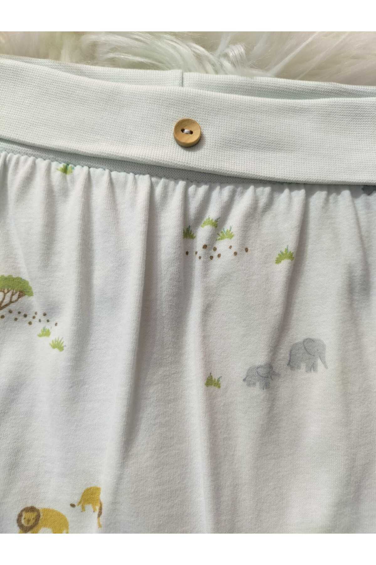 mayakids BEBEK CARAMEL BEBE HAYVAN DESENLİ PATİKSİZ PENYE 2'Lİ ALT fotoğrafı 4 (önizleme)