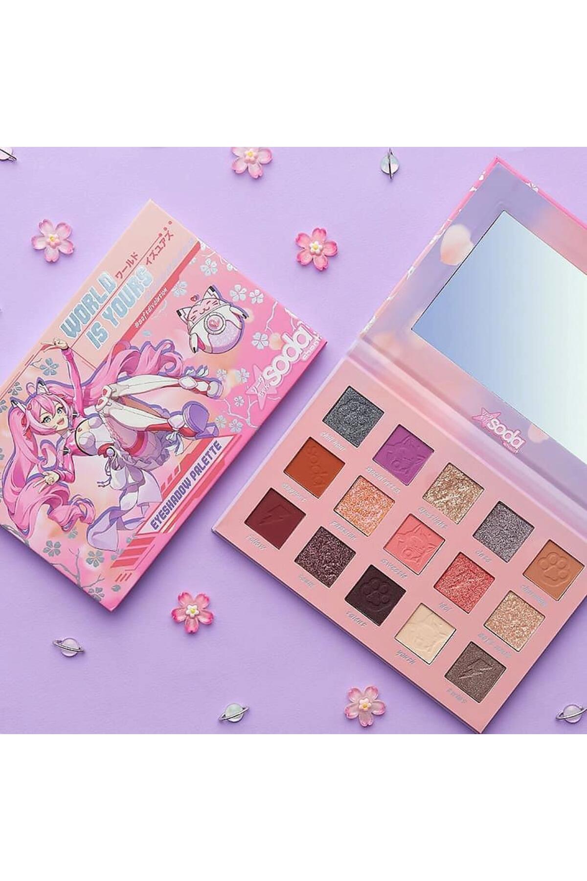 Eyeshadow palette WORLD IS YOURS softdivalution 21g Makyaj Paleti — SODC20003 — تصویر 5 از 8