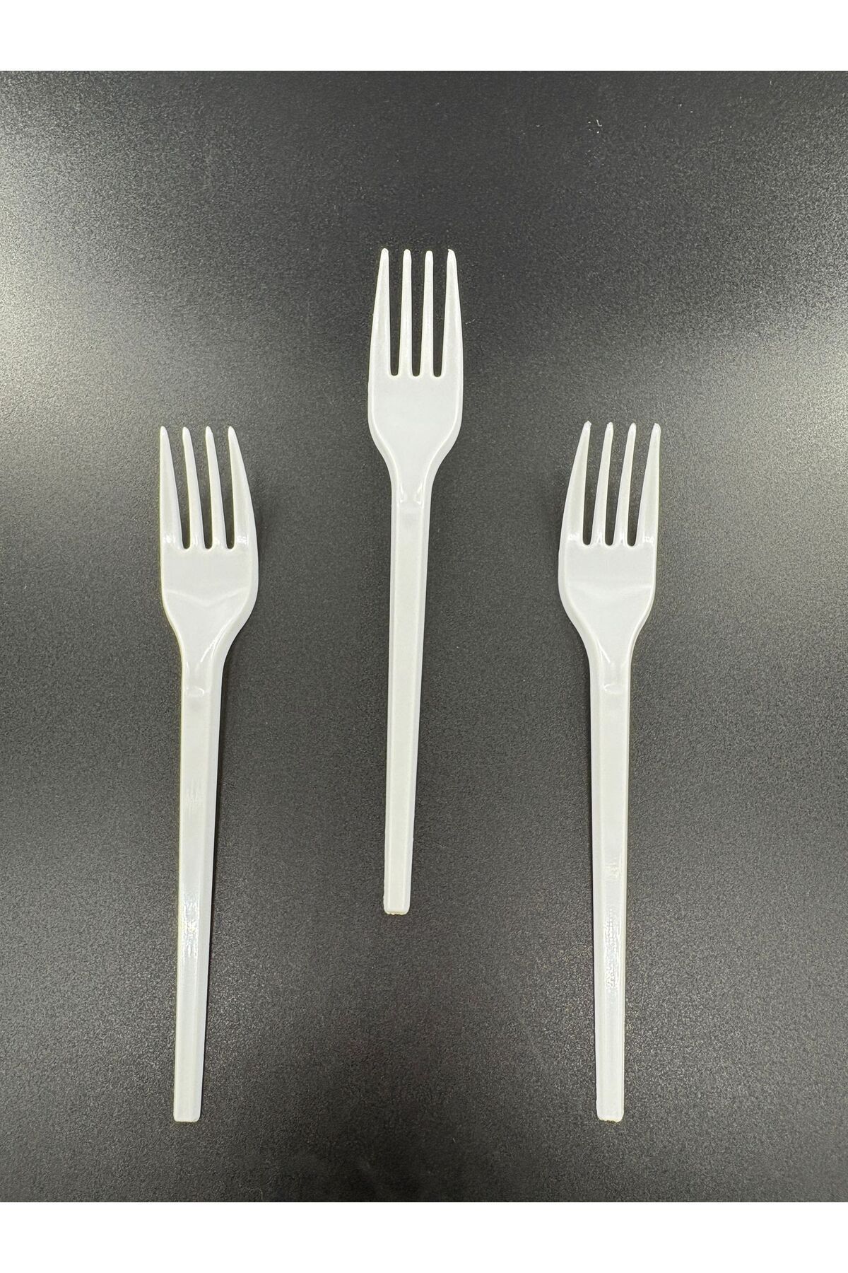 Restoran Deposu Standart Plastik Çatal Beyaz 100'lü Paket