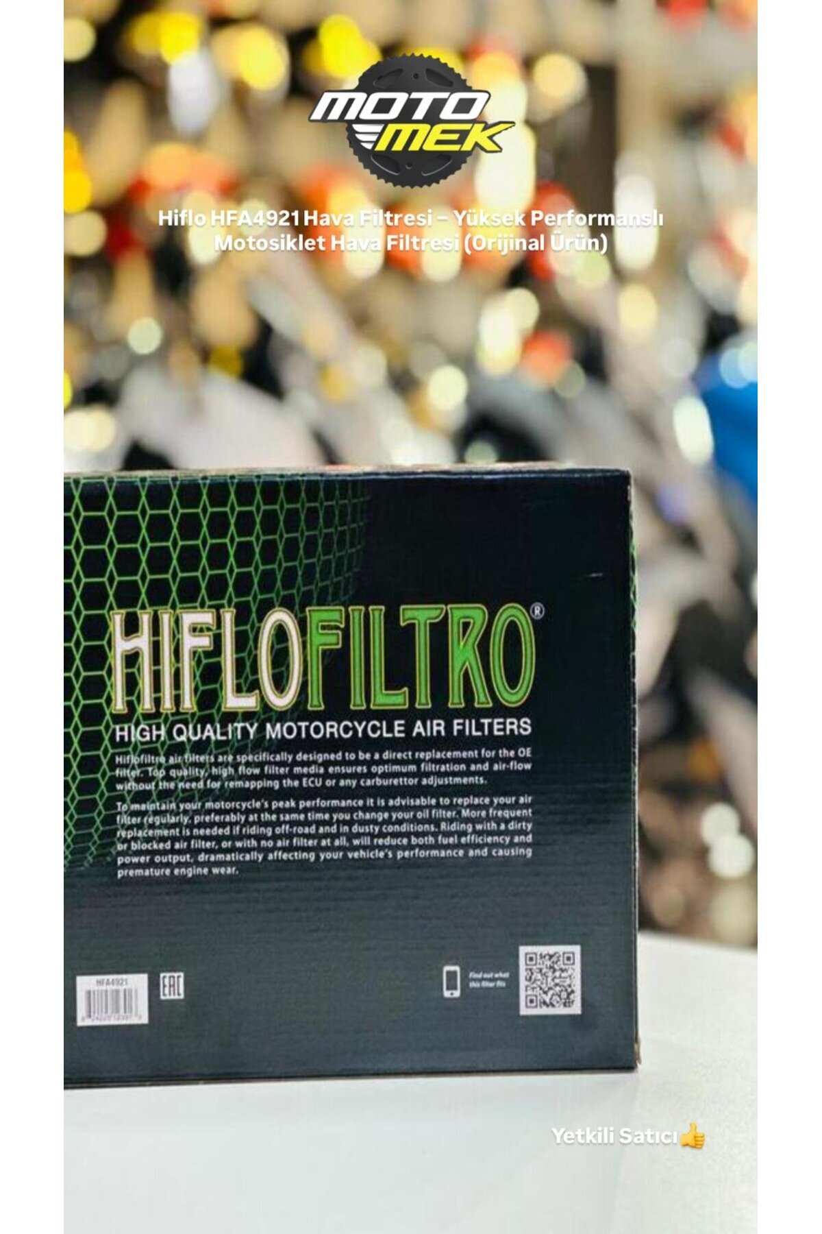 Motomek YAMAHA Niken Hiflo HFA4921 Hava Filtresi – Yüksek Performanslı Motosiklet Hava Filtresi