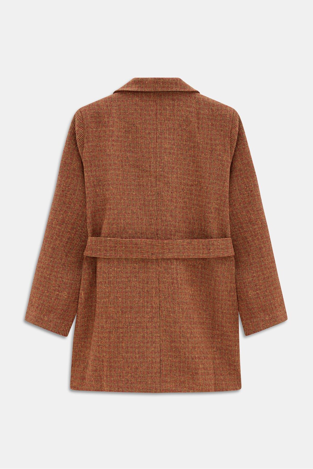 Saade  Premium Kuşaklı Cep Detaylı Blazer Dokuma Ceket - Görsel 7