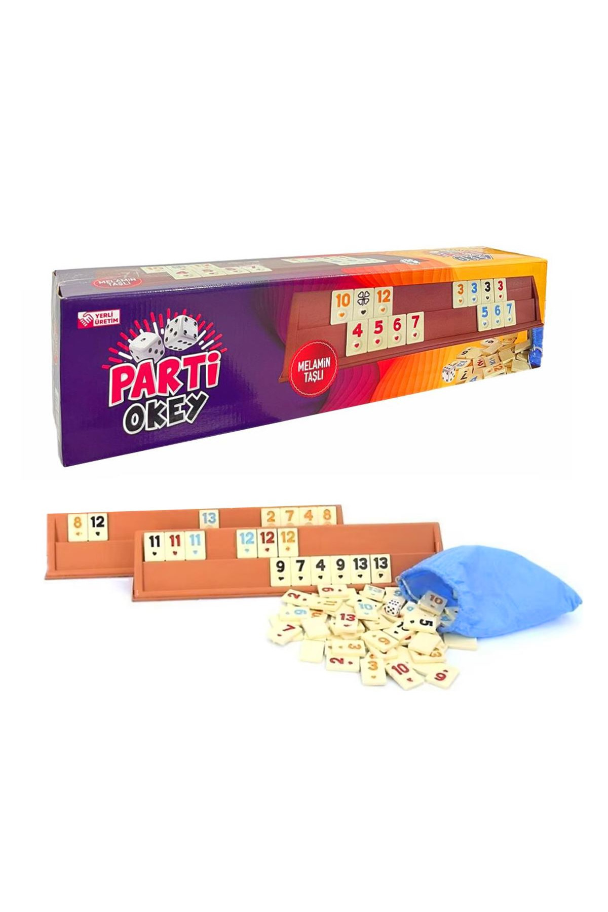 Art Tone PARTİ OKEY TAKIMI PLASTİK MELAMİN TAŞLI