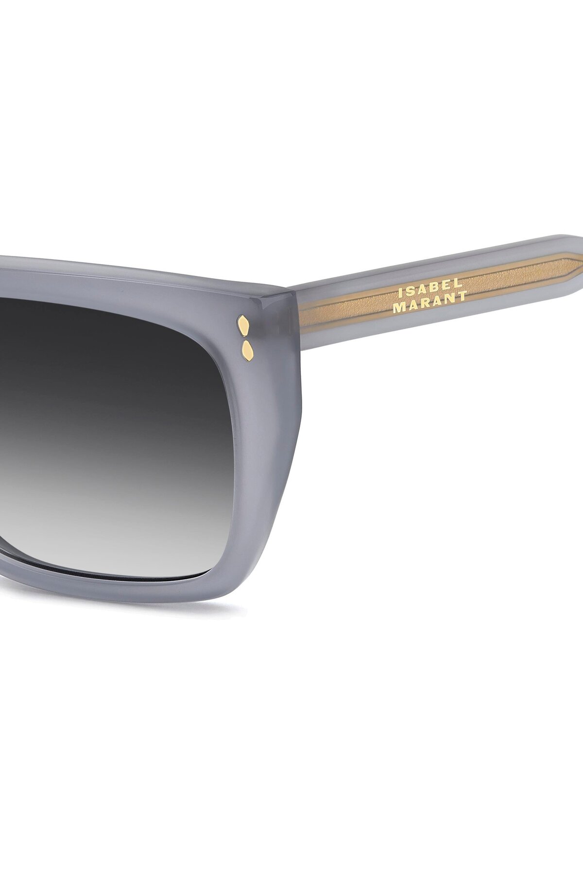 Isabel Marant Soft Rectangular Sunglasses IM0218S KB79O Transparent Gray 58mm Isabel Marant IM0007/S white frame with gradient blue lenses  main image 3