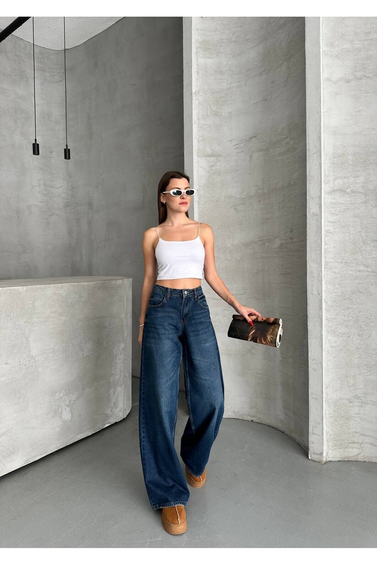 .Yeni Sezon Mom Kesim Kot Pantolon 2