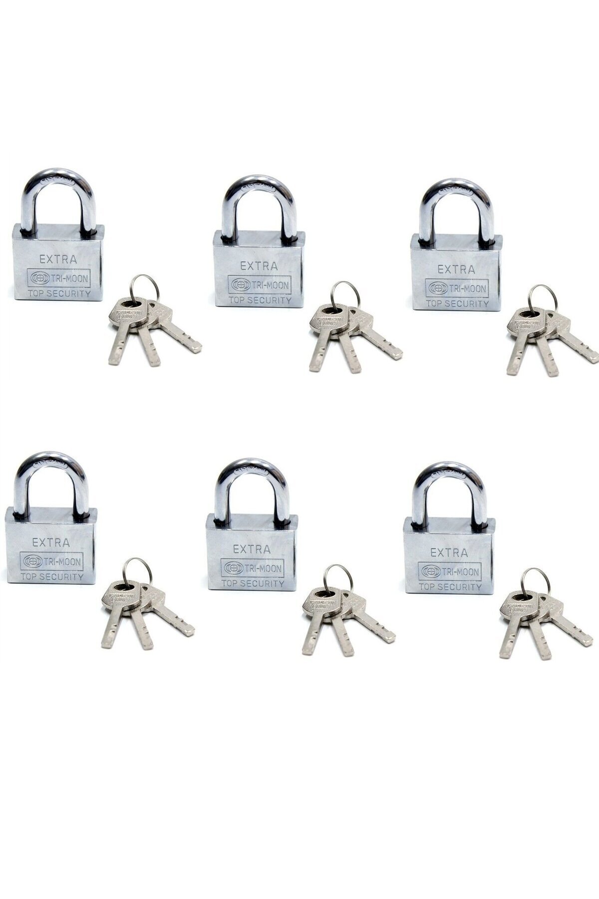 toysstore Akıllı Anahtarlı Asma Kilit 6lı Set