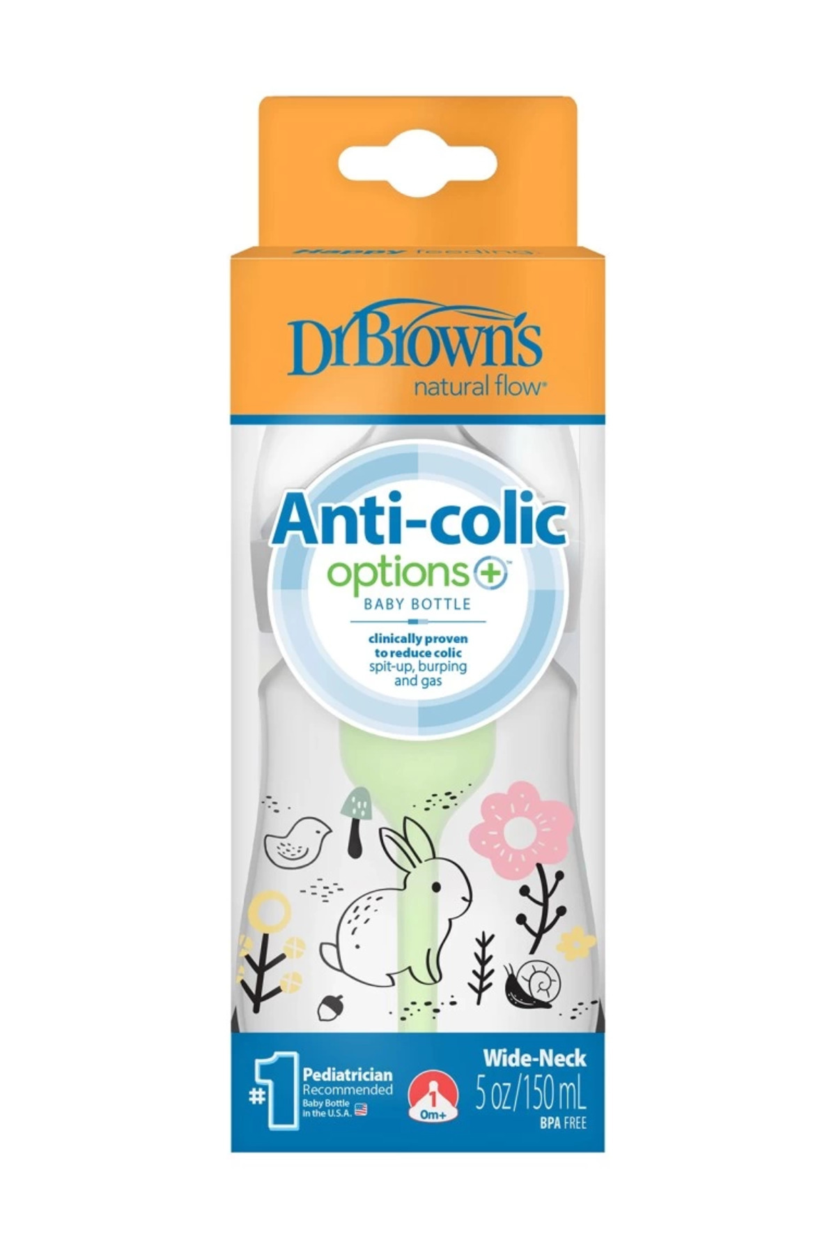 Kuzgun Ticaret BFS Dr.Browns Geniş Ağız PP Antikolik Options Biberon 150ml Kız