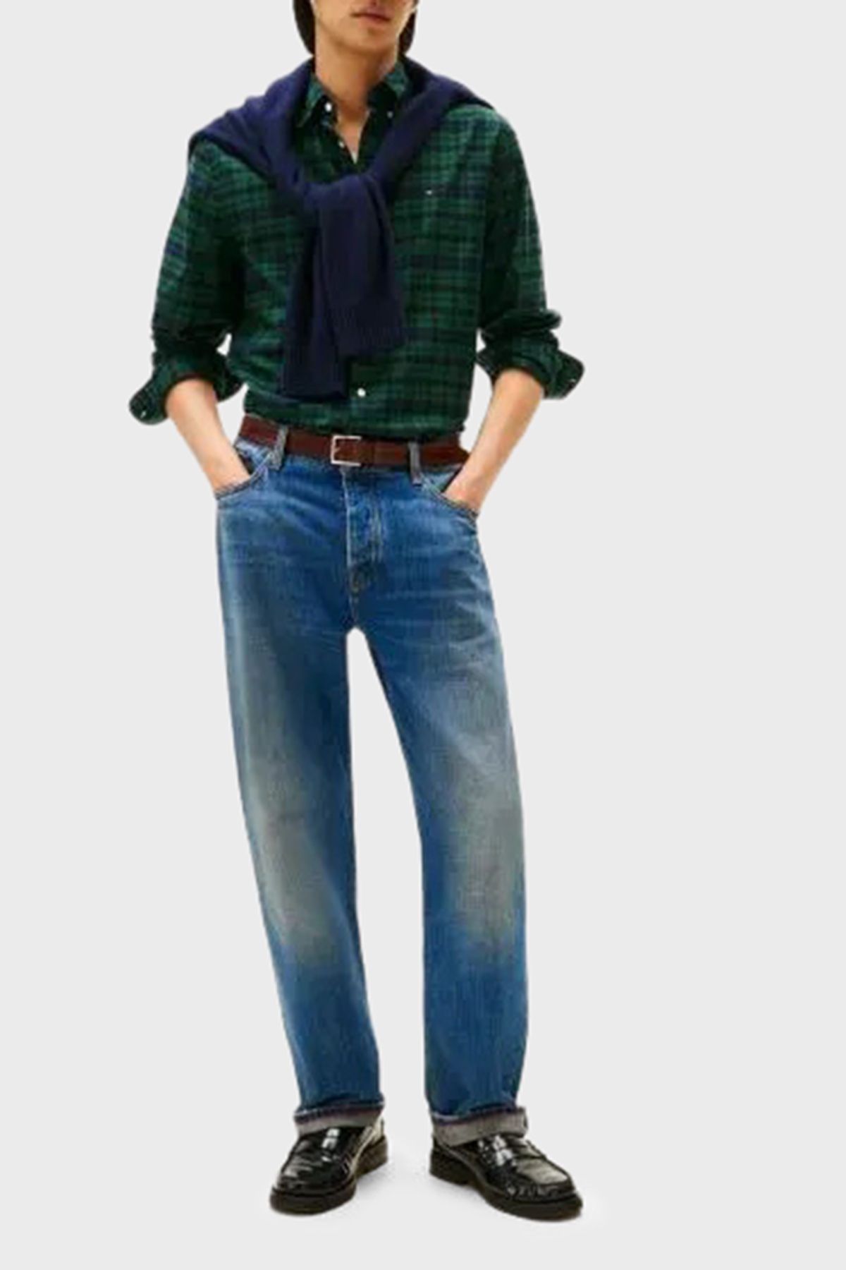 پیراهن مردانه شطرنجی آستین بلند | تامی هیلفیگر Tommy Hilfiger MW0MW41493 0MS - تصویر 3
