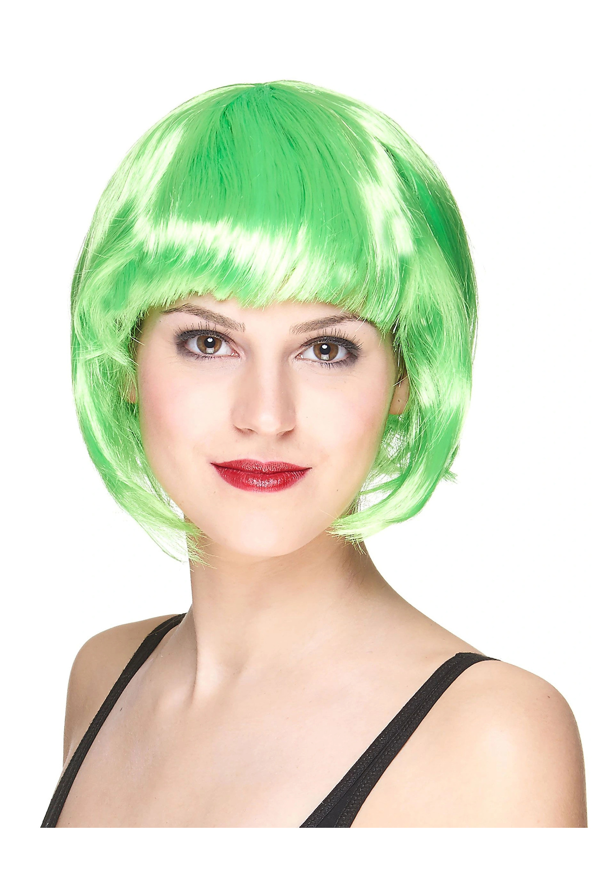 shopwave Yeşil Parti Peruğu Kısa Küt Saç