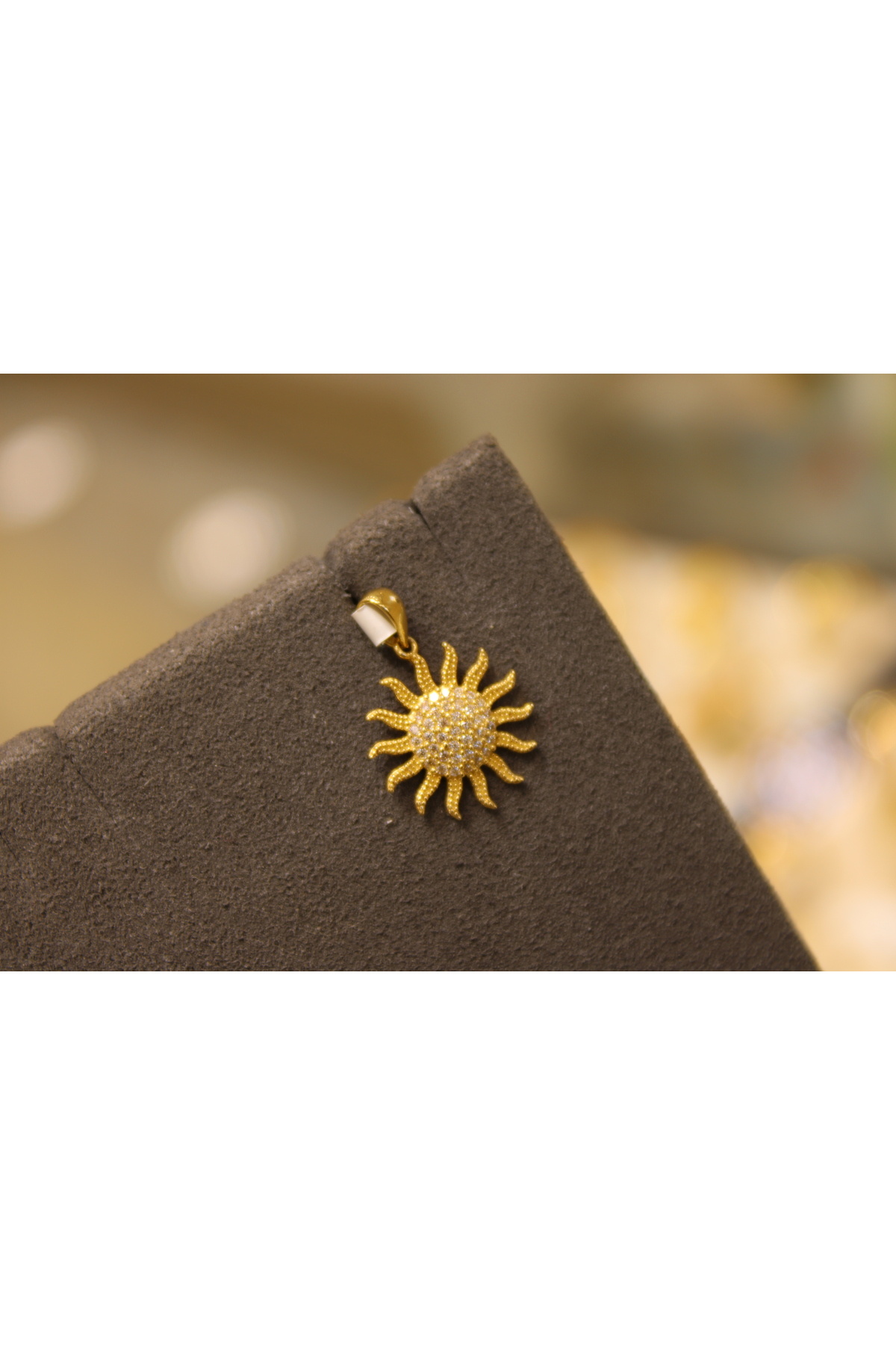 FIRAT KUYUMCULUK 14 Ayar Altın Güneş Kolye Ucu