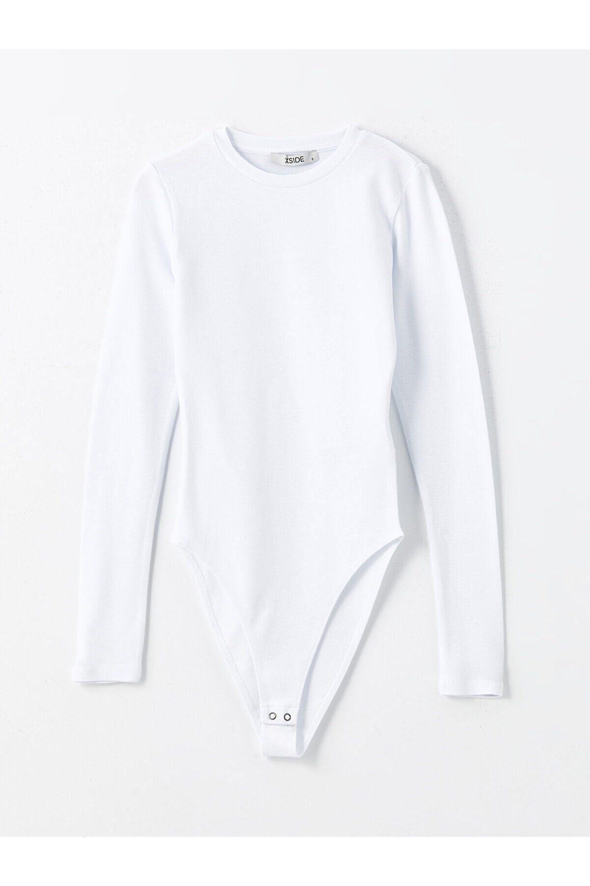 Trendyol Damen Basic T-Shirt – 100% Baumwolle, Rundhals, Regular Fit, Weiß, Größe M
