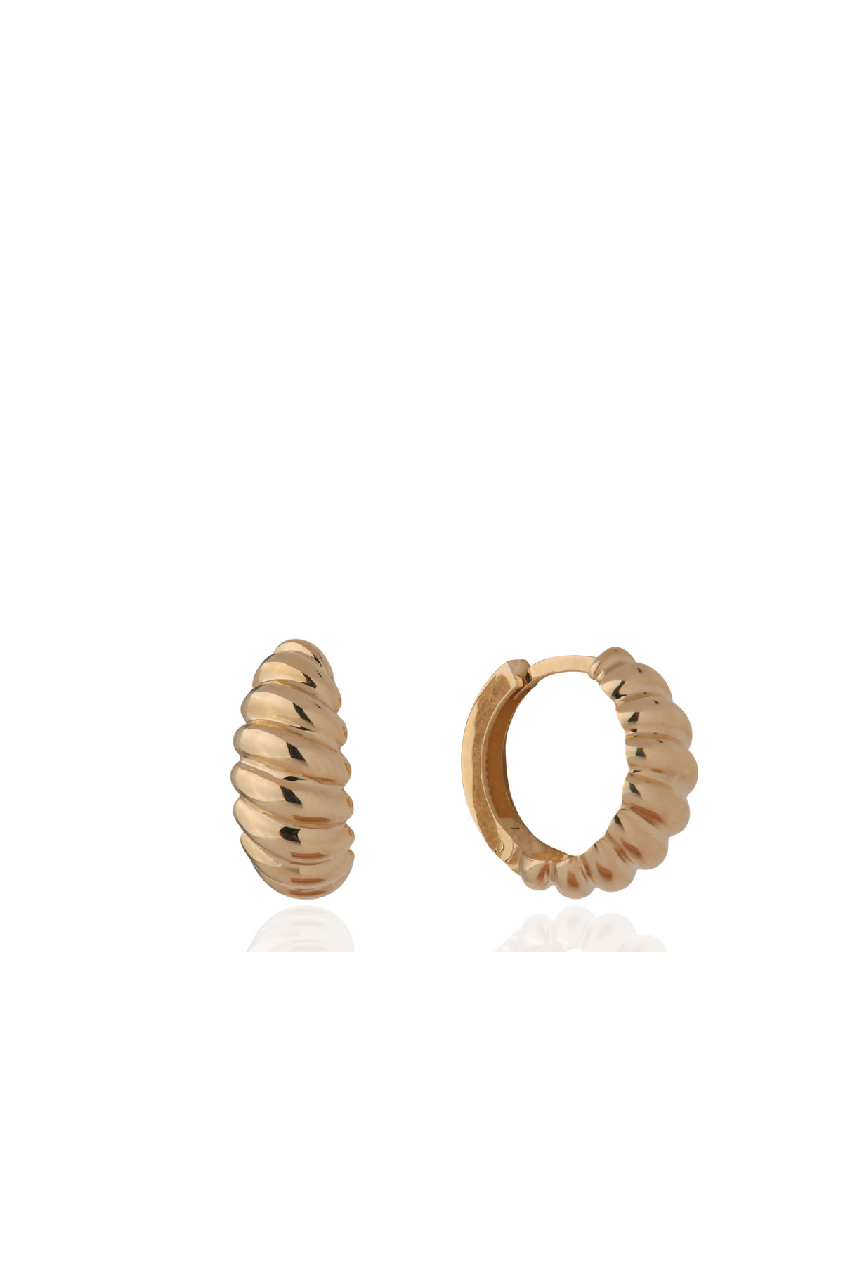 Değerli Kuyumculuk Mini Midye Halka Küpe