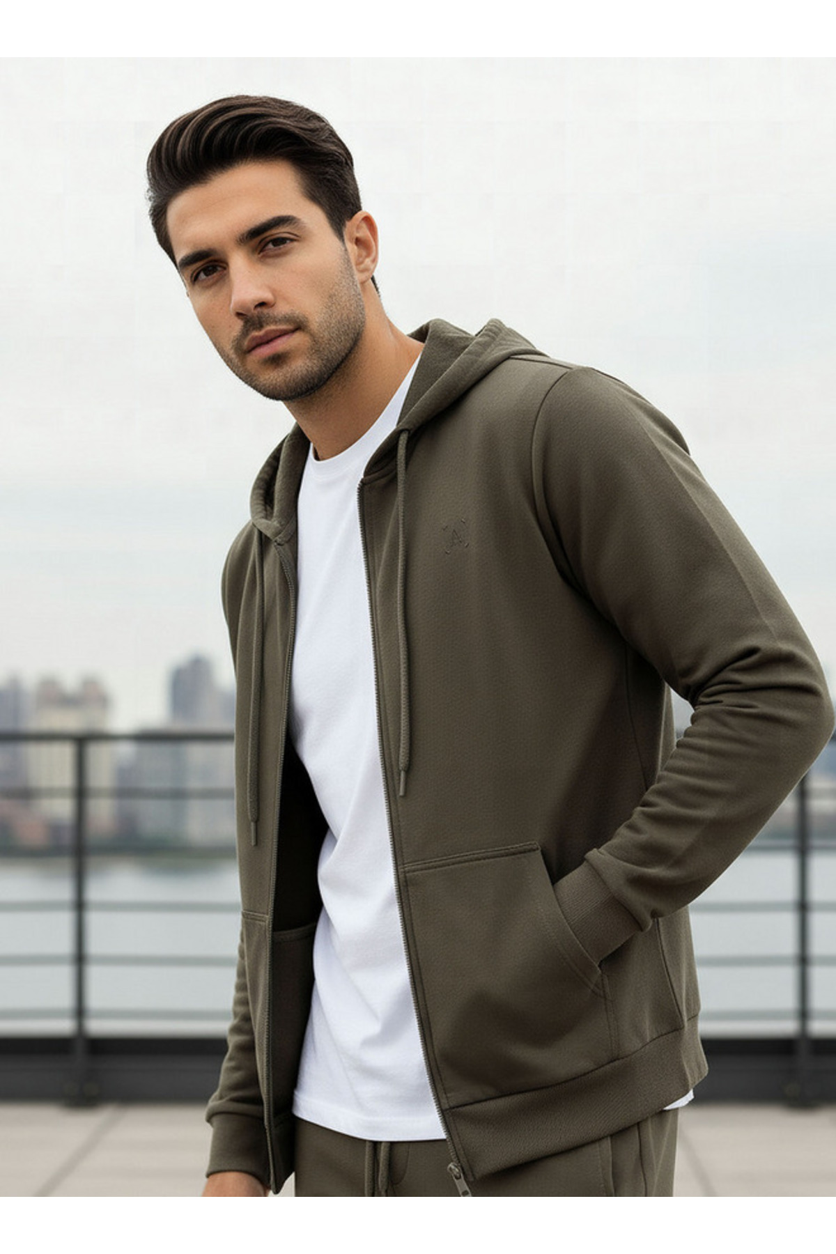 Adot Men Regular Fit Hoodie