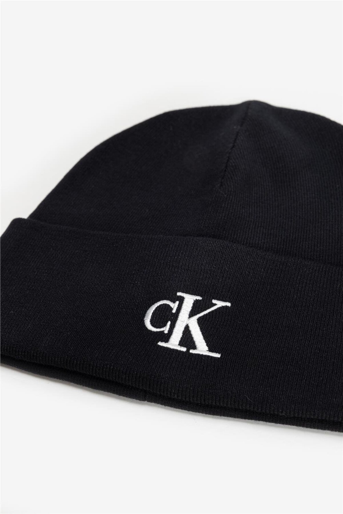 Calvin Klein Ck Fine Rib Erkek Bere Siyah görsel 3