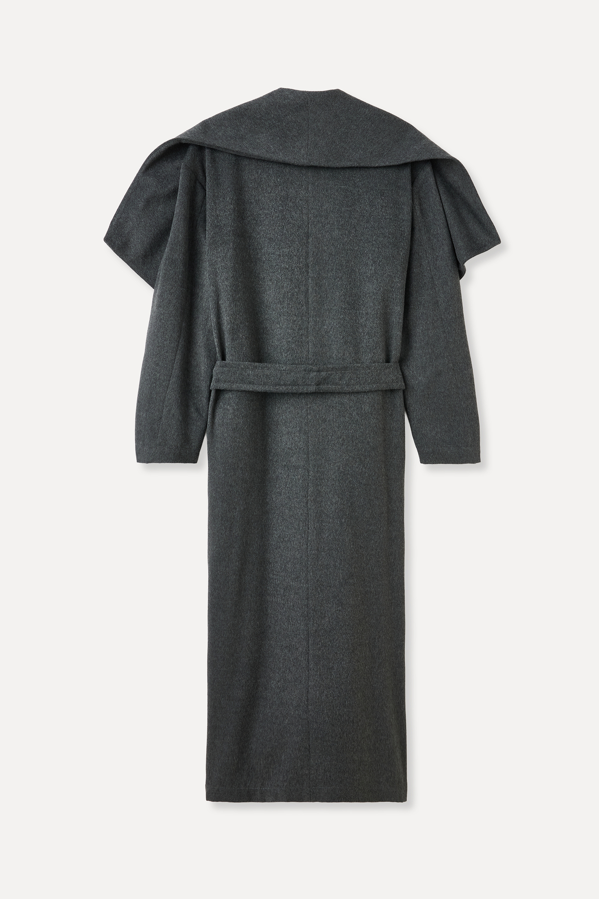 Mudo  OVERSIZE KEMERLİ UZUN PALTO - Görsel 6