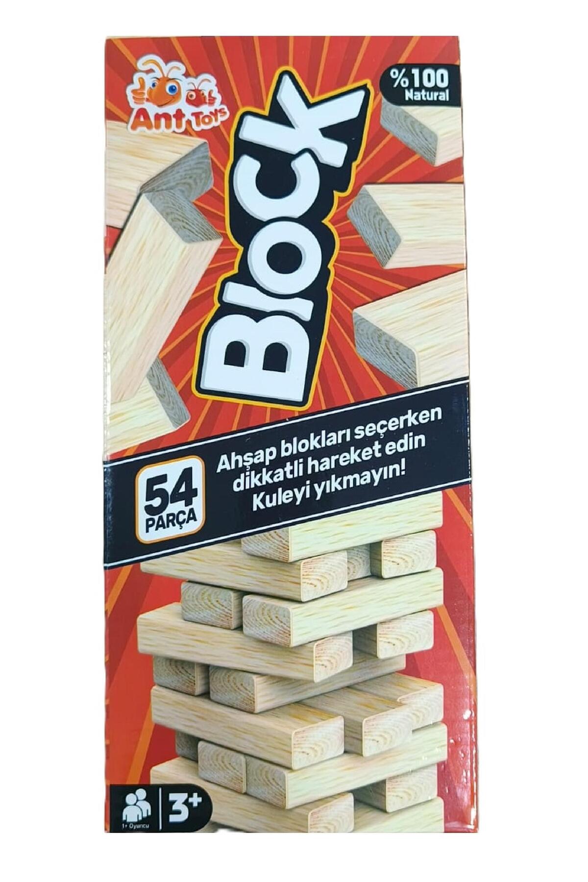 toysclub ANT710 ANT BLOCK 54 PARÇA AHŞAP JENGA - Fiyatı, Yorumları