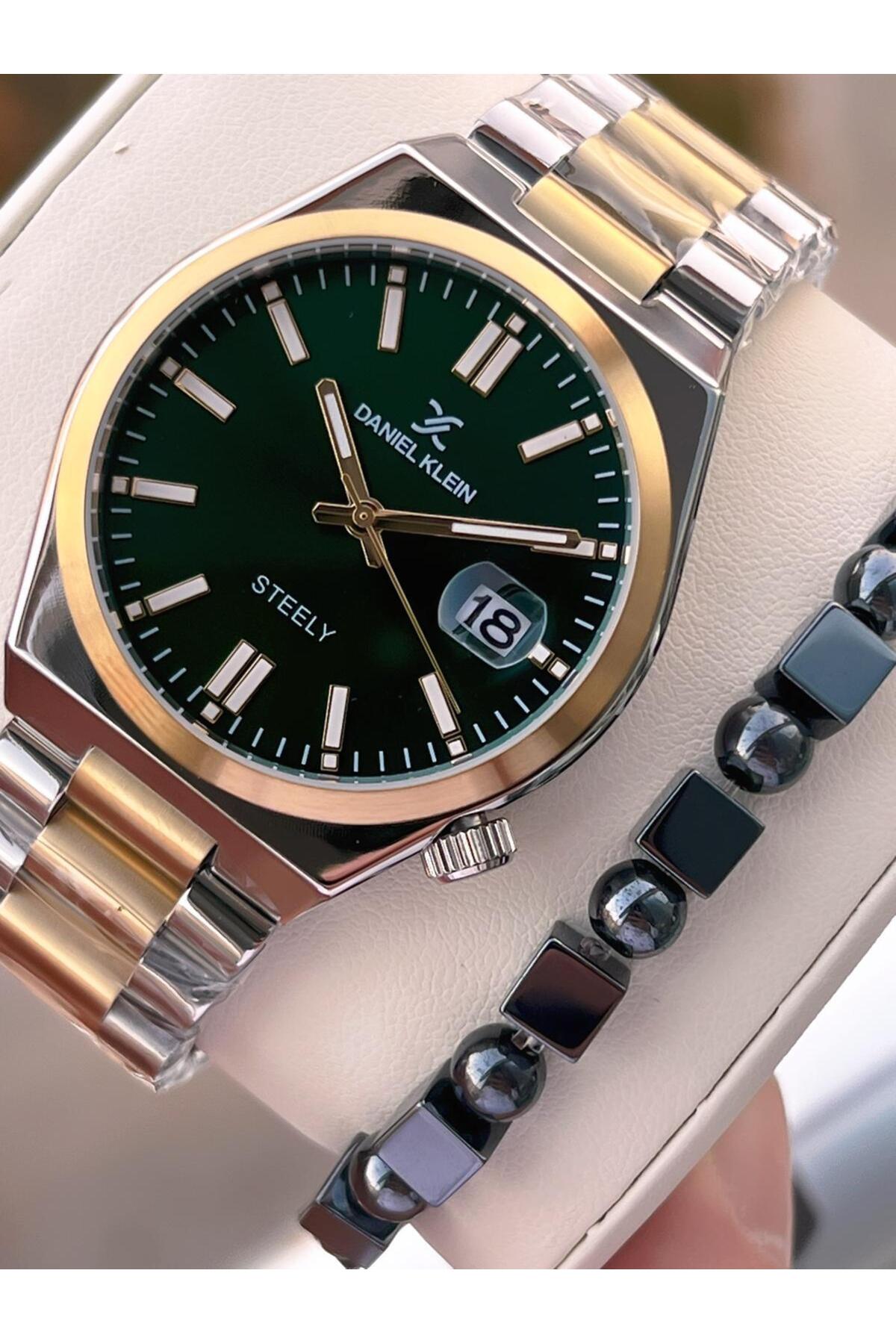 ساعت مچی مردانه با بند و دستبند فولادی، ضدآب تا ۳۰ متر، مدل Vs.Blkt.0653