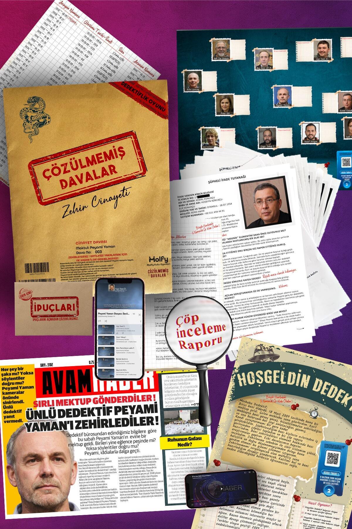 çözülmemiş davalar Tam Set Sekizli Dedektif Oyunu Dava Çözme Seri Katil Dedektiflik Oyunu Cinayet Oyunu Akıl Kutu Oyunu fotoğrafı 4 (önizleme)