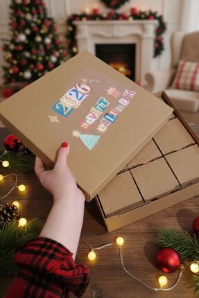 AryaSanatKırtasiye DIY Advent Calendar Seti | 9'lu Set + 37 Sticker | Kraft K...