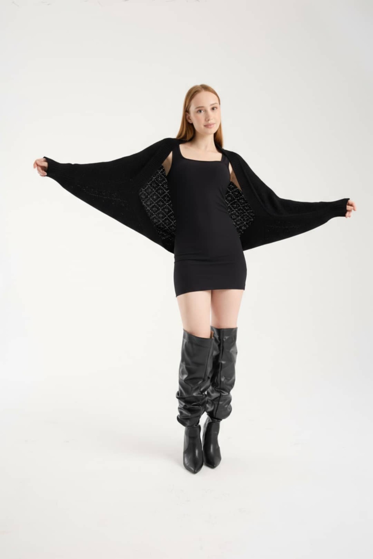 Denivy  Bolero Triko Hırka - Görsel 5