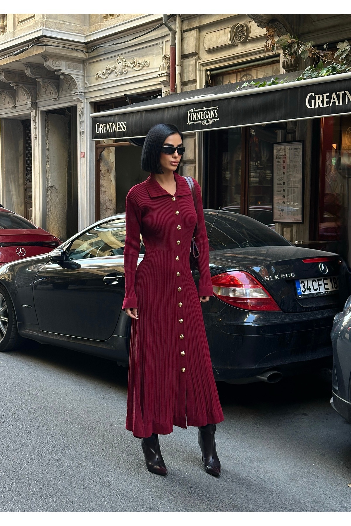 MEECY Long Knitwear Dress