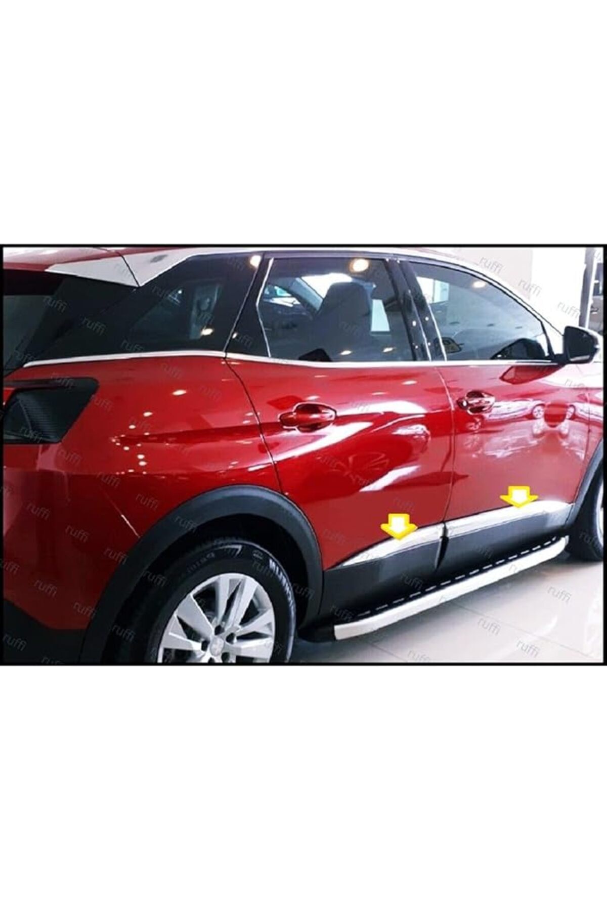 SoyluhanStore OTO AKSESUAR Peugeot 3008 Uyumlu Krom Yan Kapı Çıtası 4 Kapı 2016 Ve Üzeri P.çelik