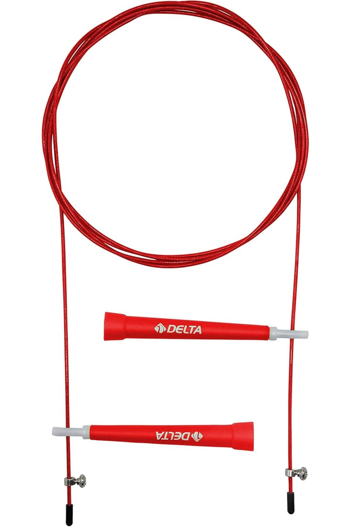 salesalbutik spor Crossfit Uzunluğu Ayarlanabilir Deluxe Kırmızı Atlama İpi