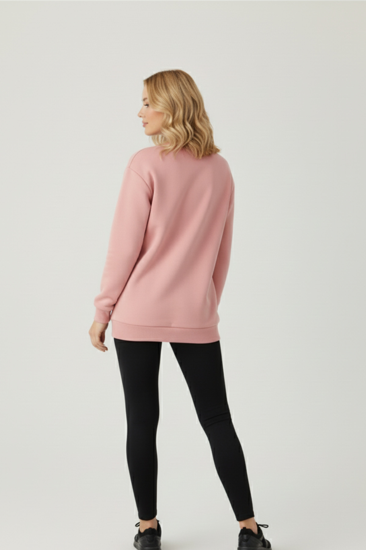 UNCİA OUTDOORS Never Baskılı Unisex Bisiklet Yaka Sweatshirt görsel 4