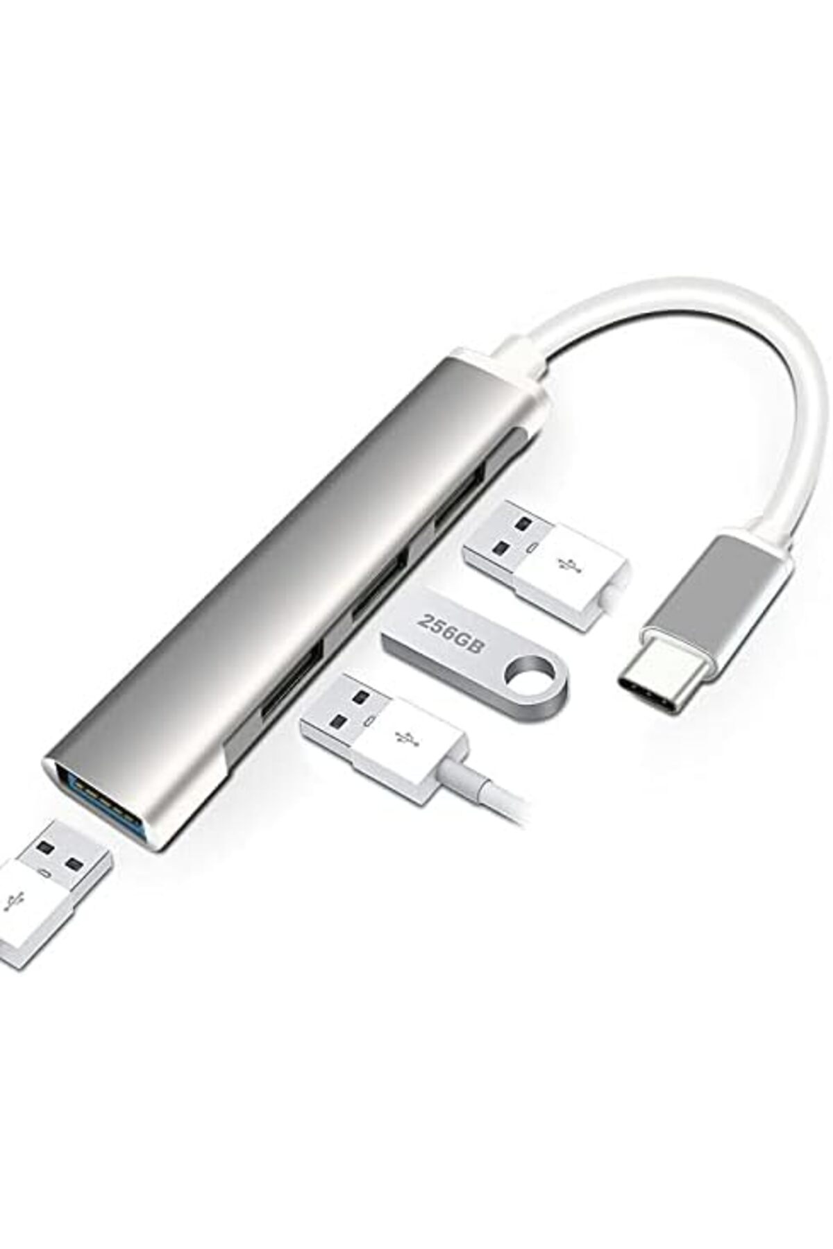 SoyluhanStore Usb 3.1 den 4 Adet USB 3.0 HUB Otg Çoğaltıcı Adaptörü C809